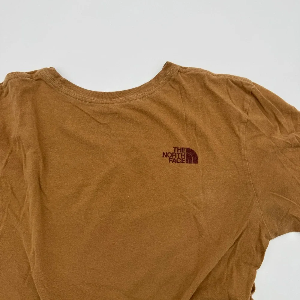 The North Face Mens Brown Mountain Graphic Short Sleeve T-Shirt Size M